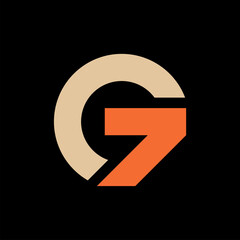 Letter G logo. Icon design. Template elements. Geometric abstract logos