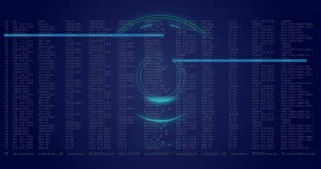 Image of digital data processing over scope scanning