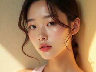 Naklejka premium Elegant Asian Woman