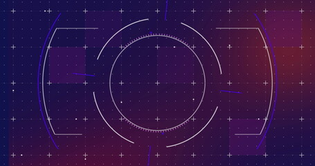 Image of digital data processing over scope scanning and grid