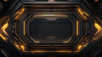 Obraz premium Abstract Futuristic Technology Panel