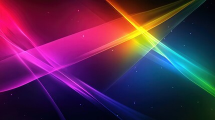 Obraz premium Abstract colorful lines digital art background