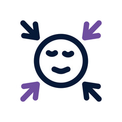 introvert dual tone icon. Sleek and modern vector icon for websites, mobile apps, marketing materials, and corporate design. Fully scalable and ready to use.