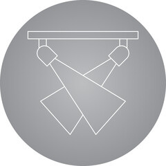 Milan Fashion Show single vector icon illustration