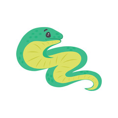 Vector illustration of a moray eel, vector illustration of a fish is a simple illustration of a moray eel, ideal for fish-themed logos and designs.