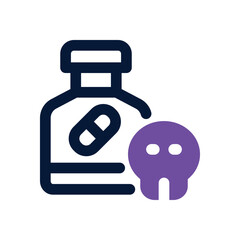 overdose dual tone icon. Sleek and modern vector icon for websites, mobile apps, marketing materials, and corporate design. Fully scalable and ready to use.
