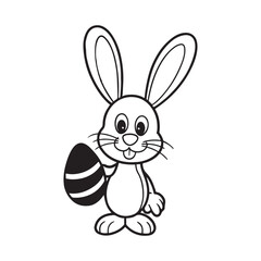 easter bunny with egg