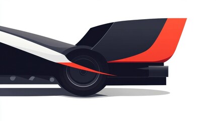 Naklejka premium Sleek Formula Race Car Design: A Modern Racing Machine