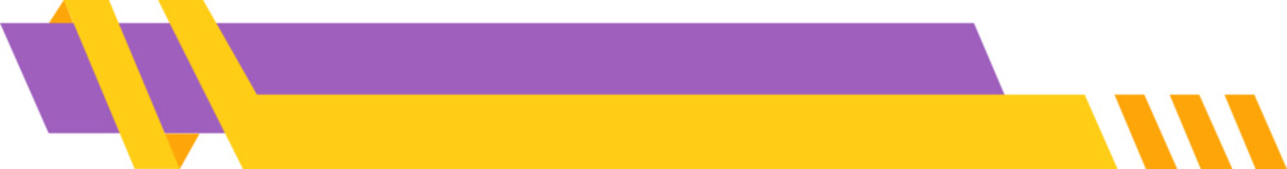 Purple and Yellow Modern Footer