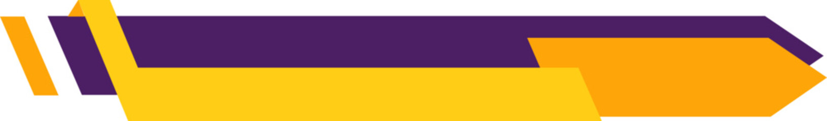 Purple and Yellow Modern Footer
