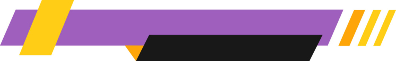 Purple and Yellow Modern Footer