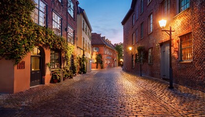 narrow street in stockholm