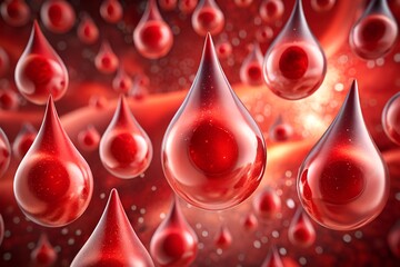 Isolated blood droplets