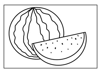 Watermelon outline