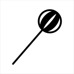 Lollipop Candy Icon Vector. White background design.
