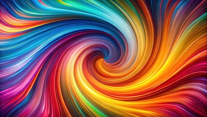 Vortex of swirling colors in a mesmerizing abstract background with dynamic wavy shapes, geometric, color,  geometric, color