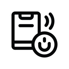 power button line icon. Clean and minimalist vector icon for websites, mobile apps, presentations, and logos. Fully scalable and customizable for any project.