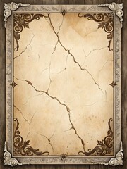 Ancient Paper Texture with Ornate Design