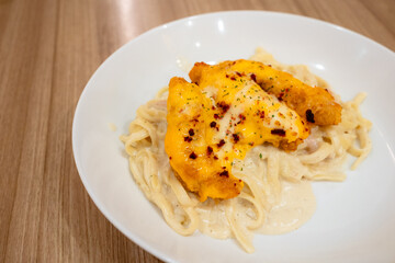 Creamy Carbonara Fettuccine