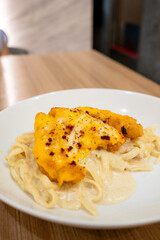 Creamy Carbonara Fettuccine