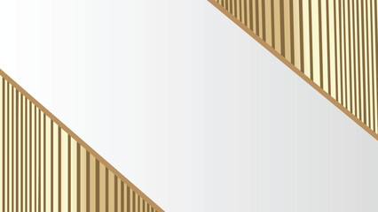 Luxury Abstract Background with Gold Striped Diagonal Elements.