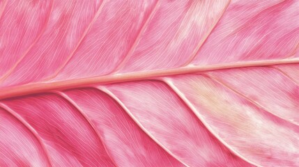 Fototapeta premium Pink leaf texture close-up, nature detail