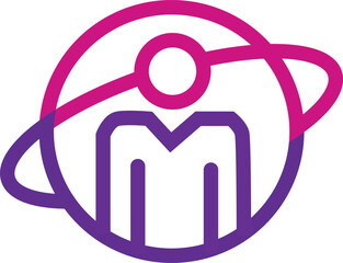 Public Speaker Illustration, manpower logo design.