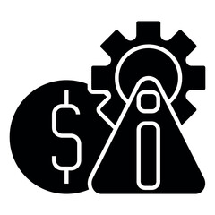 risk reduction vector icon