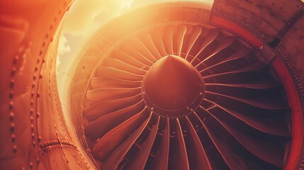 Innovative jet engine featuring digital interface enhances aviation safety and modern technology