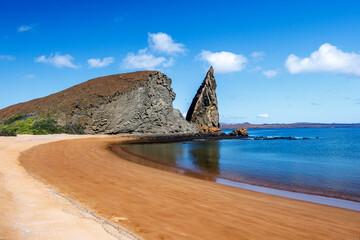 Beach on Bartolomé Island, Galapagos