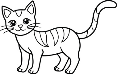 Line Art Coloring Page Home, Sun, and Palm Tree Silhouette Eps Vector On White Background.