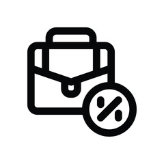 handbag line icon. Clean and minimalist vector icon for websites, mobile apps, presentations, and logos. Fully scalable and customizable for any project.