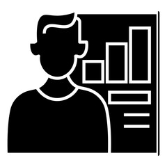 analyst vector icon