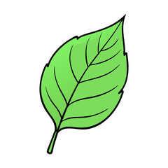 Simple Green Leaf Icon Illustration, A clean and minimal green leaf illustration, perfect for eco-friendly, nature, and environmental-themed designs.

