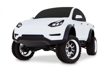 Compact off-road vehicle design features bold lines and oversize