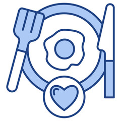 Food Blue Icon