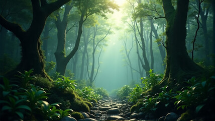 underwater scene with tropical fishes