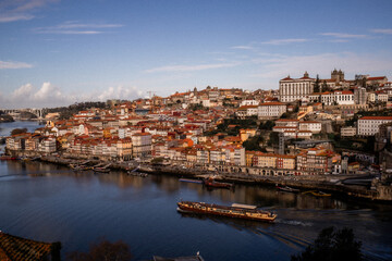 A stunning view of the Douro River in Porto, Portugal, showcasing the city&rsquo;s historic architecture