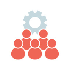 Icon a teamwork, isolated against a clean background.