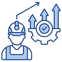 Career Development Blue Icon