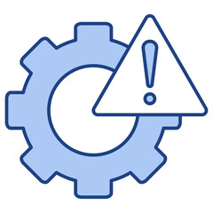 Risk Management Blue Icon