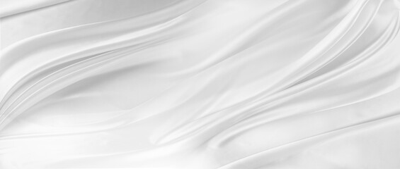 White silk fabric