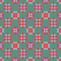 seamless pattern geometric green color pink wallpaper cover carpet floor
