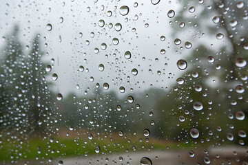 Raindrops on Glass &ndash; Spring Rain Effect