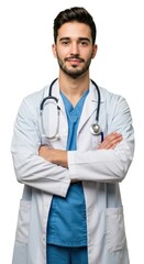 Fototapeta premium A medical worker in uniform
