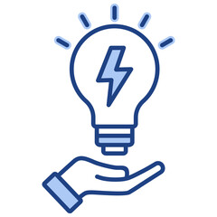 Electricity Blue Icon