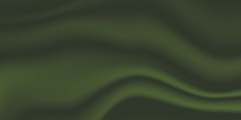 Silk green background. Abstract vector pattern with copy space. Liquid wave texture, smooth drapery wallpaper. Wedding fabric, satin. Wavy design for banner, card, postcard, backdrop.