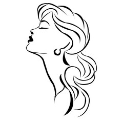 Girl vector art design