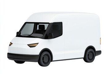 Naklejka premium Sleek delivery van design showcasing modern aesthetics and funct