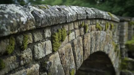 closeup to an old stone bridge © Marco